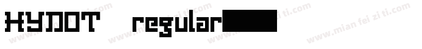 HYDOT regular字体转换